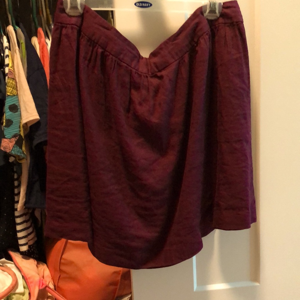 Banana Republic burgundy skirt